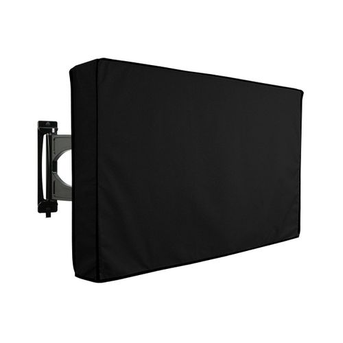 Housse de protection extérieure pour téléviseur 500 x 300D en polyester imperméable pour téléviseurs de 22 à 70 pouces, avec poche pour télécommande et rabats à 3 voies.