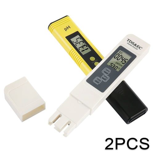 Kit de pH-mètre multifonction pour tests TDS, pH, EC et température - Étalonnage facile et haute précision