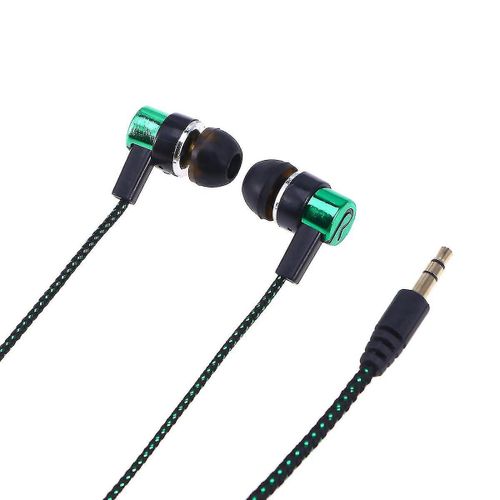 Écouteurs élégants et verts avec réduction du bruit, basses puissantes et compatibilité universelle pour téléphones