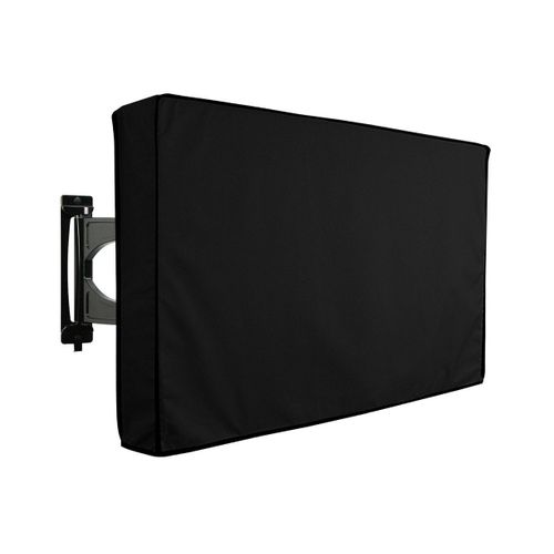 Housse de protection extérieure étanche et anti-poussière pour téléviseurs de 22 à 70 pouces, avec poche pour télécommande et rabats à 3 voies