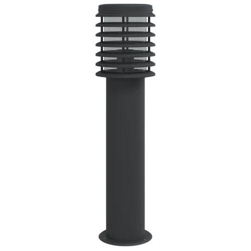 Lampadaire D'extérieur 60 Cm Acier Inoxydable Noir Helloshop26 02_0042509