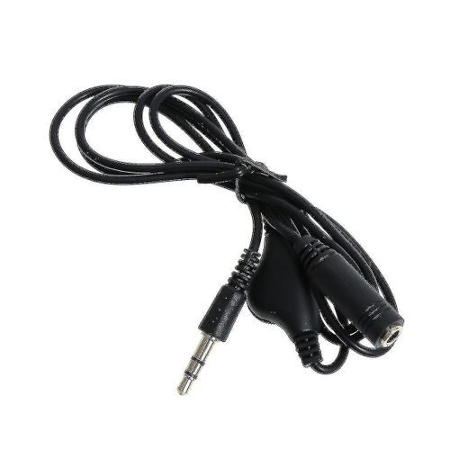 Câble d'extension audio FOXNOVO 1 m 3,5 mm mâle vers femelle avec contrôle du volume pour casques et haut-parleurs