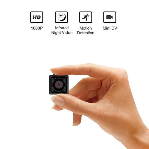 Mini caméra espion cachée 1080p avec détection de mouvement et enregistrement en boucle pour la sécurité de la maison et la surveillance de la nounou