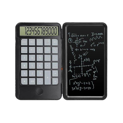 Calculatrice financière avec bloc-notes, design silencieux, verrouillage mémo, portable, écologique, grande autonomie