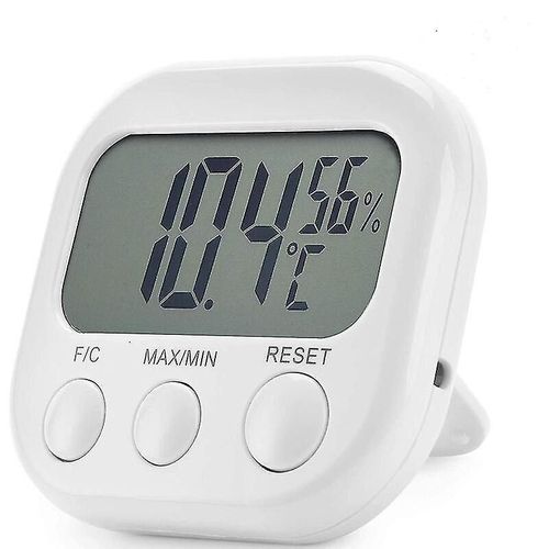 Thermomètre et hygromètre d'intérieur - Moniteur numérique de température et d'humidité avec une grande précision et un design compact