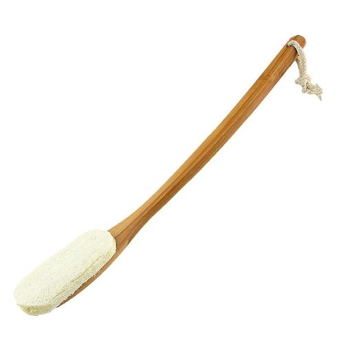 Brosse De Bain En Bambou Luffa À Long Manche Pour Femme ¿ Durable, Massage Relaxant, Parfaite Pour Toutes Les Saisons 