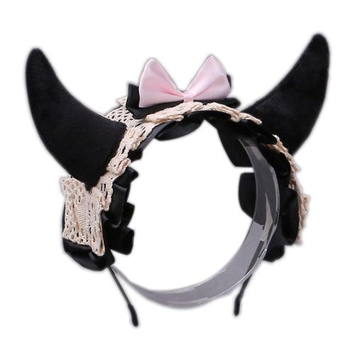 Serre-Tête Élégant En Dentelle Avec N?Ud Papillon - Accessoire De Coiffure Lolita Élégant Pour Bals Masqués, Fêtes Et Occasions Spéciales 