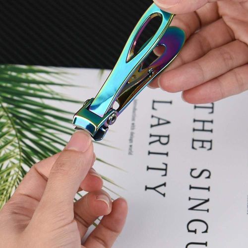 Ensemble De Coupe-Ongles Colorés En Acier Inoxydable - 3 Pièces Coupe-Ongles Professionnels Pour Les Mains Et Les Pieds Avec Lime À Ongles 