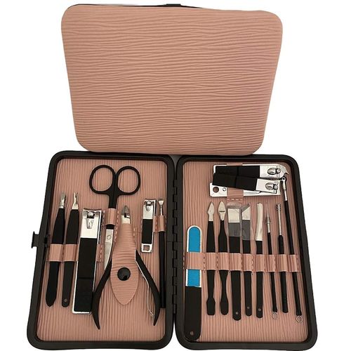 Coffret De Manucure Et Pédicure Professionnel 18 Pièces : Coupe-Ongles En Acier Inoxydable, Kit De Soins Pour Hommes Et Femmes 
