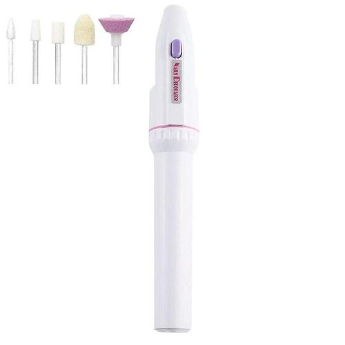 Lime À Ongles Électrique Et Polissoir - Ponceuse À Ongles Portable Pour Un Soin, Une Mise En Forme Et Un Polissage Faciles Des Ongles - Fonctionne Sur Batterie 