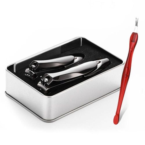 Ensemble De Coupe-Ongles Professionnel En Acier Inoxydable - 4 Pièces Avec Lames Tranchantes Pour Un Soin Parfait Des Ongles Des Mains Et Des Pieds 
