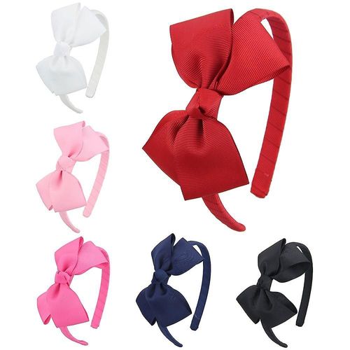 Lot De 16 Bandeaux À N?ud En Gros-Grain Multicolores Pour Filles - Confortables, Élégants Et Parfaits Pour Toutes Les Occasions