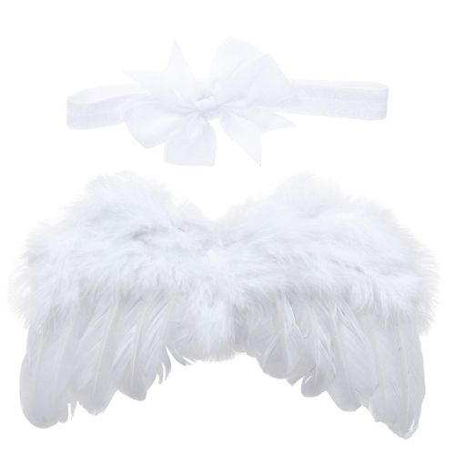 Kit De Déguisement D'ailes D'ange Pour Enfants Avec Serre-Tête À N?ud - Parfait Pour Les Déguisements, Le Cosplay Et Les Occasions Festives