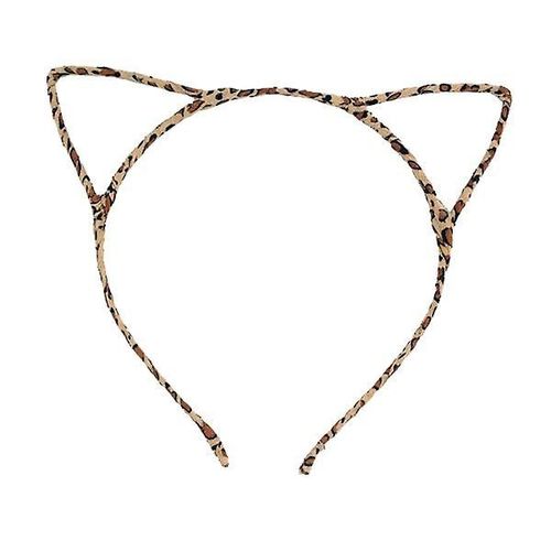 Serre-Tête Oreilles De Chat Imprimé Léopard ¿ Accessoire De Costume En Soie Pour Fêtes, Mascarades Et Événements Costumés