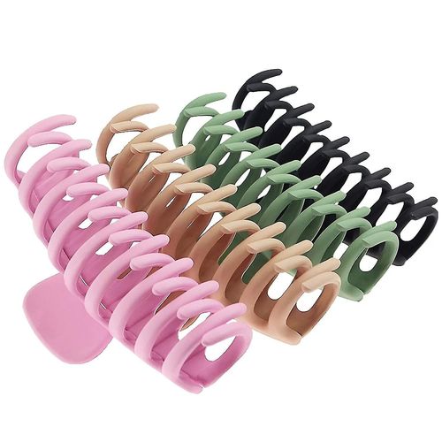 Pinces À Cheveux Antidérapantes De 10 Cm Pour Femmes - Parfaites Pour Les Cheveux Fins, Couleurs Élégantes Et Utilisation Polyvalente 