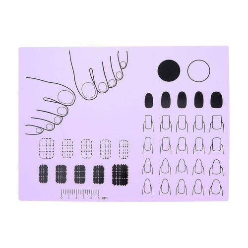Tapis D'entraînement Pour Ongles En Silicone Et Acrylique Pour La Pratique Du Nail Art ¿ Outil Indispensable Pour Les Compétences Et Techniques De Nail Art