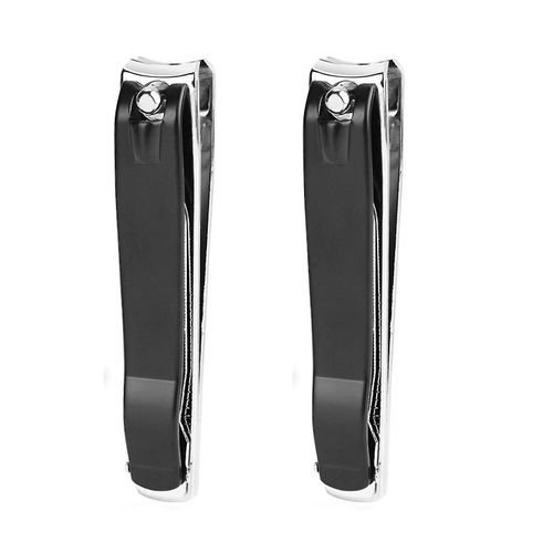 Ensemble De Grands Coupe-Ongles Haut De Gamme : 2 Coupe-Ongles Durables En Acier Inoxydable Pour Les Mains Et Les Pieds, Au Design Ergonomique 