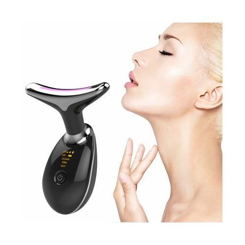 Appareil De Massage Anti-Rides Ems Pour Le Visage Et Le Cou - Appareil De Lifting Cutané Avec Luminothérapie Et Technologie Microcourant
