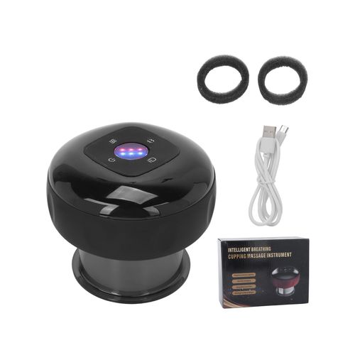 Masseur Électrique À Ventouses - Soulagement Intelligent De La Douleur Avec Compresse Chaude Et Luminothérapie Pour Un Usage Domestique