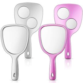 Ensemble De Miroirs De Maquillage Double Face - Grossissement 2x Et 3x, Portables, Élégants, Parfaits Pour Les Voyages Et Les Cadeaux 