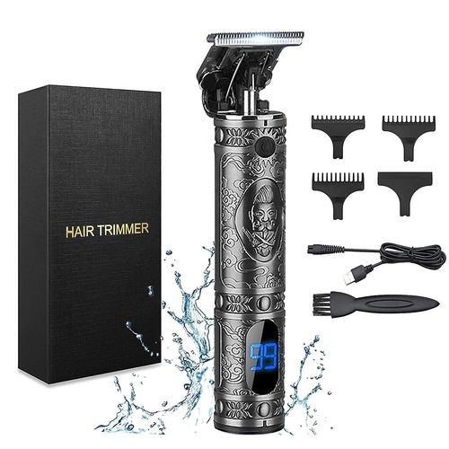 Ensemble De Tondeuses À Cheveux Professionnelles Sans Fil Pour Hommes ¿ Tondeuse À Cheveux Sans Espace Avec Charge Rapide Usb Et Peignes De Limitation