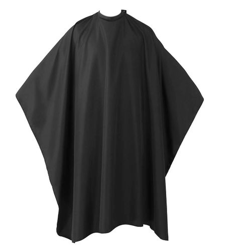 Ensemble Cape De Coupe Noire Haut De Gamme Avec Brosse Pour Le Cou ¿ Durable, Imperméable, Parfait Pour Un Usage En Salon Et À Domicile 