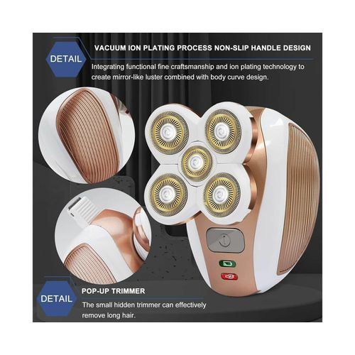 Rasoir Électrique Rechargeable Pour Femme - Rasoir Bikini Indolore Avec Conception Étanche Et Lames En Acier Inoxydable