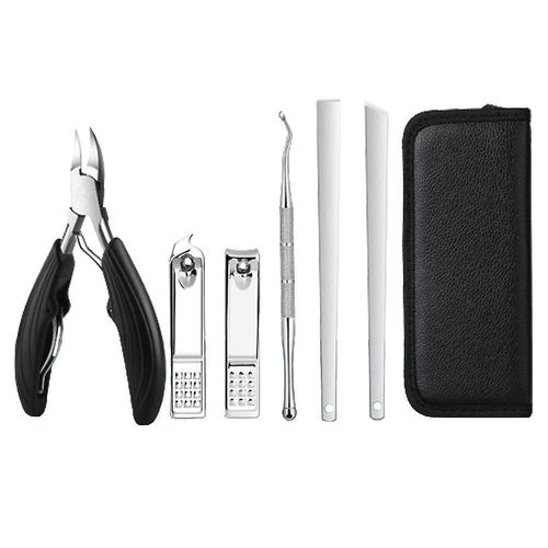 Kit De Pédicure Coupe-Ongles En Acier Inoxydable - Kit De Manucure Complet Pour Le Soin Des Mains Et Des Pieds, Outils De Toilettage Adaptés Aux Voyages 