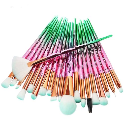 Ensemble De 20 Pinceaux De Maquillage Pour Fard À Paupières, Eye-Liner, Sourcils, Lèvres Et Fond De Teint 