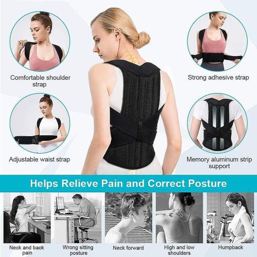 Correcteur De Posture Pour Le Dos Et Les Épaules : Soulagement De La Douleur, Renforcement De La Confiance En Soi, Maintien Confortable À Porter Toute La Journée