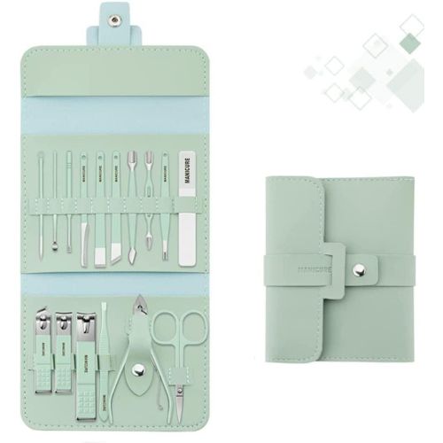 Coffret De Manucure 16 Pièces En Acier Inoxydable : Coupe-Ongles Et Outils De Pédicure Professionnels Pour Hommes Et Femmes 