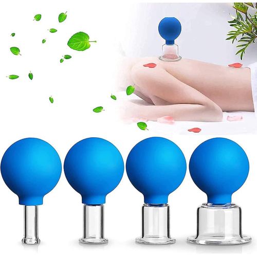 Ensemble De Ventouses En Verre De Haute Qualité Pour Le Rajeunissement Du Visage ¿ Ventouses De Massage À Usage Domestique