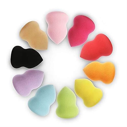 Lot De 10 Éponges De Maquillage Polyvalentes Pour Un Maquillage Impeccable Du Fond De Teint ¿ Idéales Pour Tous Types De Peau Et Techniques De Maquillage 