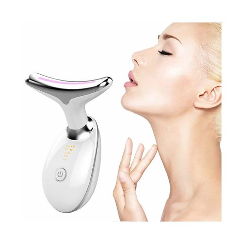 Appareil De Massage Anti-Rides Ems Avancé Pour Le Visage Et Le Cou - Appareil De Lifting Avec Luminothérapie Et Vibrations Ultrasoniques