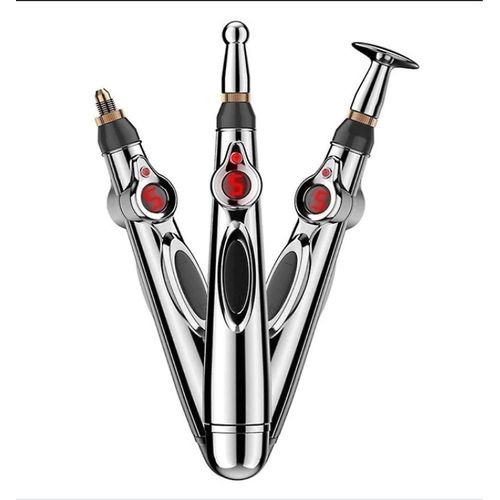 Stylo D'acupuncture Électronique 3 En 1 Pour Soulager La Douleur, Détendre Les Muscles Et Rajeunir Le Visage - Portable Et Réglable