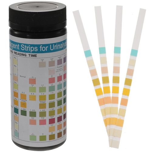 100 bandelettes de test d'urine pour analyse d'urine à domicile - Mesure du pH, des protéines, du glucose et plus encore - Surveillance de la santé simple et fiable