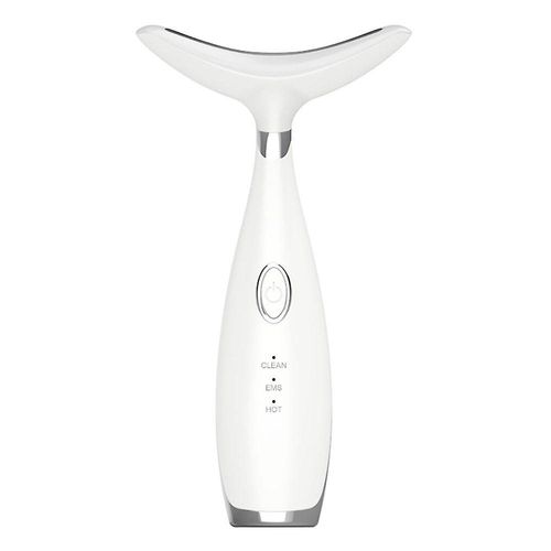 Masseur De Cou Pour Les Ridules : Lifte, Hydrate Et Rajeunit Grâce À La Vibration Sonique Et À La Luminothérapie - Design Ergonomique