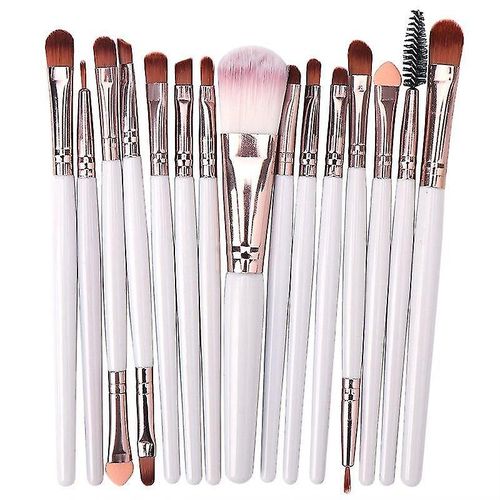 Ensemble De 15 Pinceaux De Maquillage Professionnels Pour Un Maquillage Impeccable Du Visage - Outils En Fibres Synthétiques Douces 