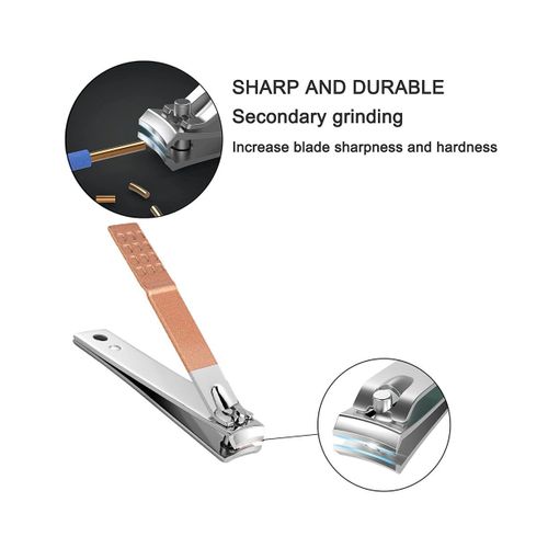 Coffret De Manucure Professionnel 26 Pièces - Kit Coupe-Ongles De Haute Qualité Pour Le Soin Des Mains, Des Pieds Et Du Visage - Étui De Voyage Inclus 