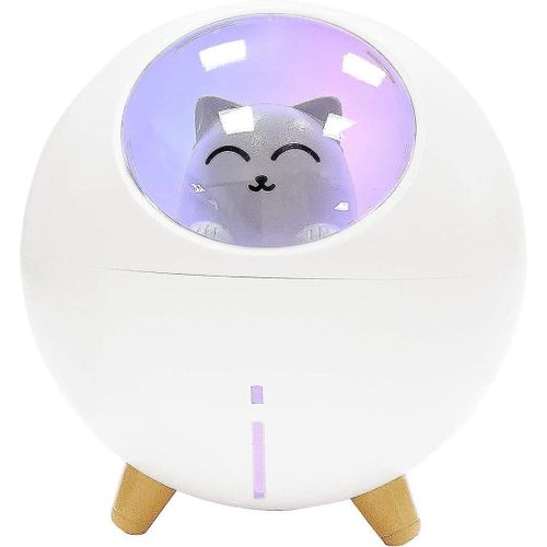 Mini humidificateur d'air USB - Portable, silencieux, 2 modes de brumisation, lumière apaisante, idéal pour la maison, le bureau et les voyages