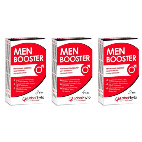 Labophyto Lot De 3 Cures Libido Men Booster Aphrodisiaque - 60 Gélules 