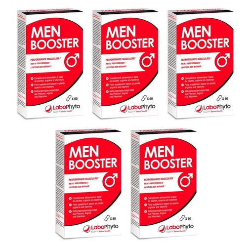 Labophyto Lot De 5 Cures Libido Men Booster Aphrodisiaque - 60 Gélules 
