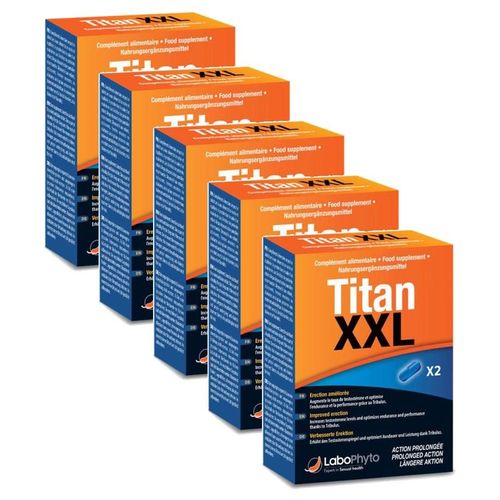 Labophyto Lot De 5 Stimulants Sexuel Rapide Action Prolongée - 2 Comprimés 