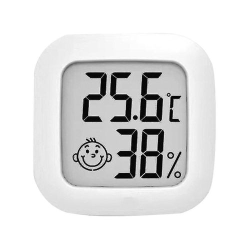 Thermomètre Et Hygromètre Compact Blanc Pour Chambre De Bébé - Surveillance Précise De La Température Et De L'humidité Intérieures