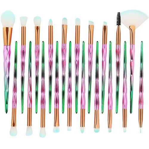 Ensemble De 20 Pinceaux De Maquillage Multifonctions Pour Une Application Impeccable ¿ Yeux, Lèvres Et Visage ¿ Pinceaux En Nylon Doux 