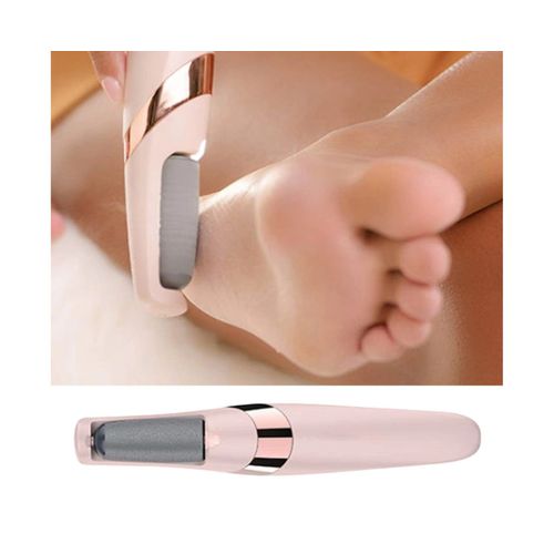 Ponceuse À Pied Portable À Led ¿ Outil De Pédicure Étanche Et Rechargeable Pour Des Pieds Lisses ¿ Rose Clair 