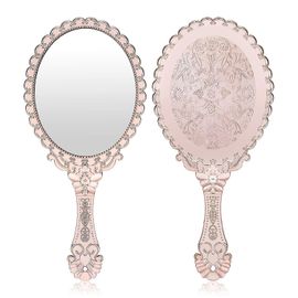 Miroirs De Poche Vintage Élégants Pour Filles ¿ Accessoire De Maquillage Portable Au Design Floral Rétro 