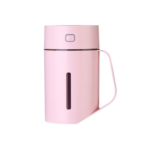 Humidificateur USB élégant de 420 ml - Diffuseur d'arômes et purificateur d'air pour la maison/le bureau - 4 modèles, rose et blanc