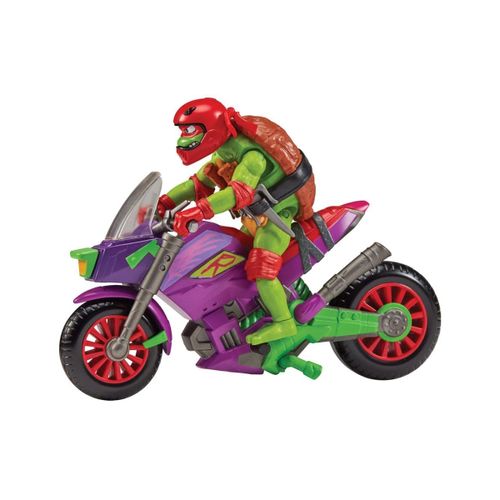 Tales Of The Teenage Mutant Ninja Turtles - Figurine Avec Véhicule Raphael & Purple Dragon 12 Cm