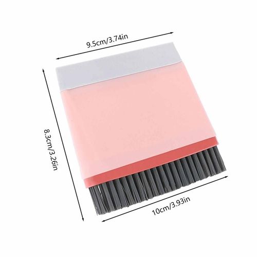 Raclette 2 en 1 pour évier de cuisine,petit seau,brosse supérieure,essuie-glace miroir,degré d'usure,sûr - Type Pink